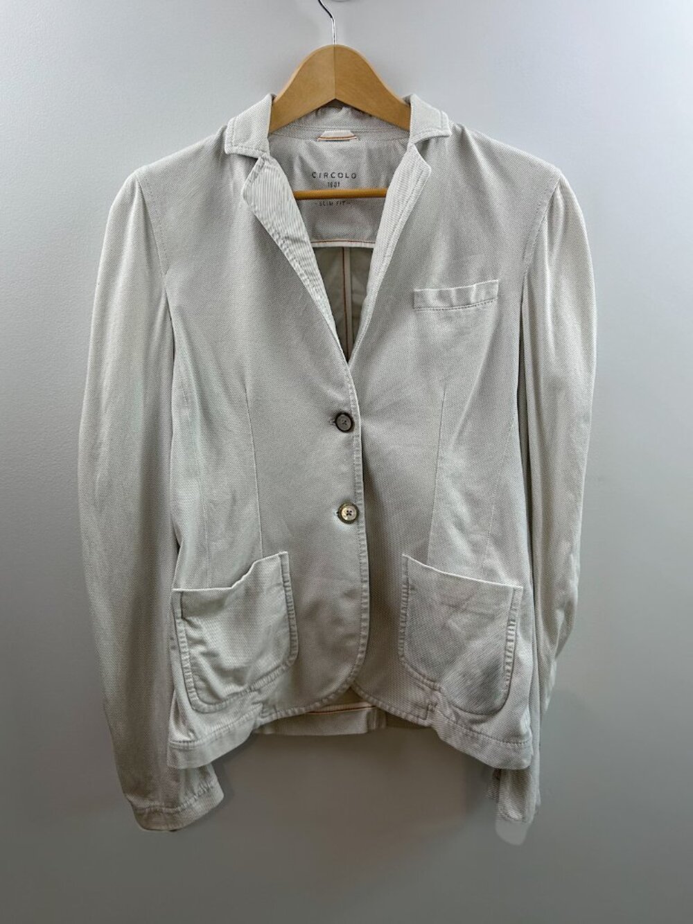 Circolo 1901 Slim Fit Cotton Blazer IT 42 | Italian Designer Jacket | Medium